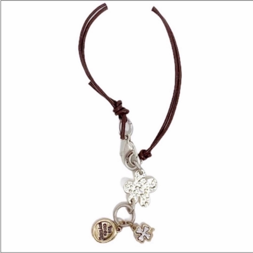 silver gold charms bracelet NEW